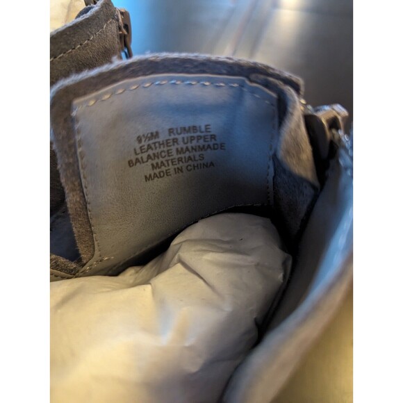 Crown Vintage Gray Suede Leather Slip On Ankle Boots Women's 9.5 NWOT - Picture 6 of 9